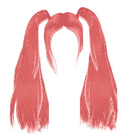 pink pigtails hair edit png