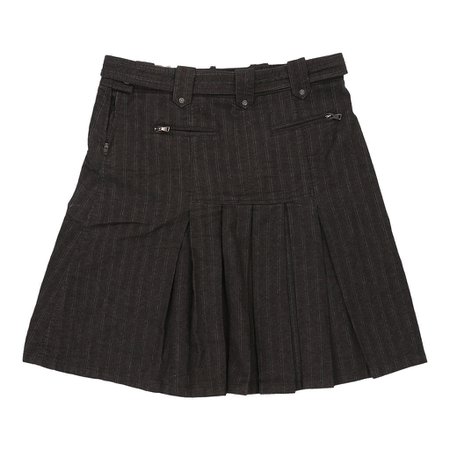 vintage best company skirt - large uk 16 black cotton