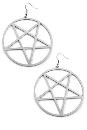 Pentagram Earrings [S] | KILLSTAR - UK Store