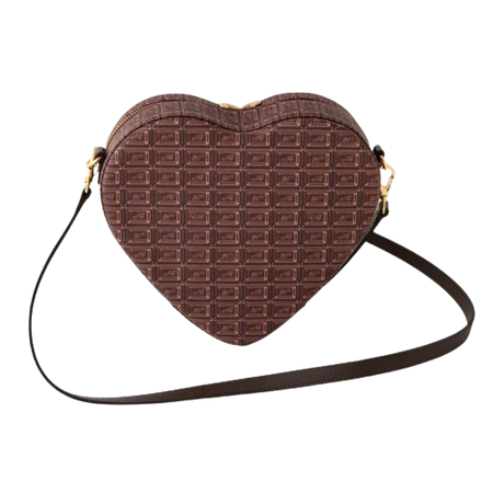 Q-Pot | Bitter Chocolate Heart Crossbody Bag