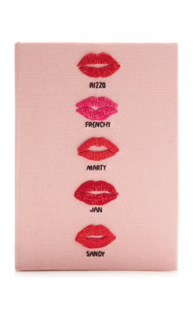 Grease Embroidered Canvas Book Clutch by Olympia Le-Tan | Moda Operandi
