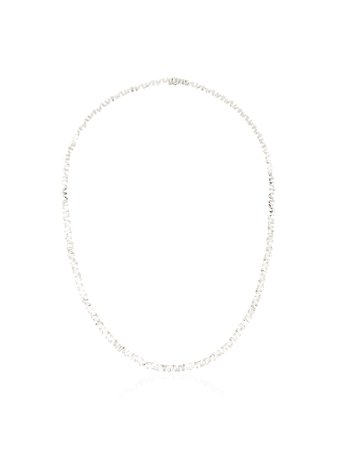 Suzanne Kalan 18K White Gold Fireworks Diamond Necklace - Farfetch