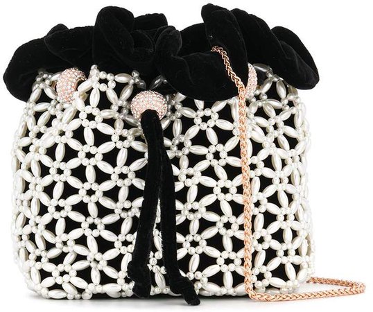 pearl caged tote bag