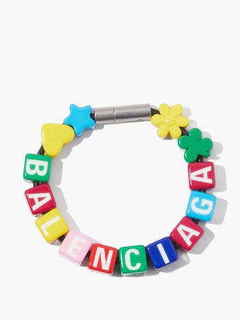 Toy logo beaded bracelet | Balenciaga | MATCHESFASHION US