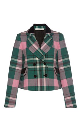 Double Breasted Cropped Plaid Jacket by PHILOSOPHY DI LORENZO SERAFINI for Preorder on Moda Operandi | Clothes design, Plaid jacket, Clothes