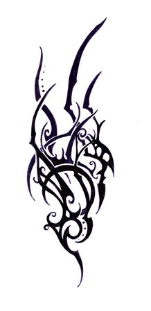 Elven Tribal - Tattoo Study 1 by Elbie3rd on DeviantArt