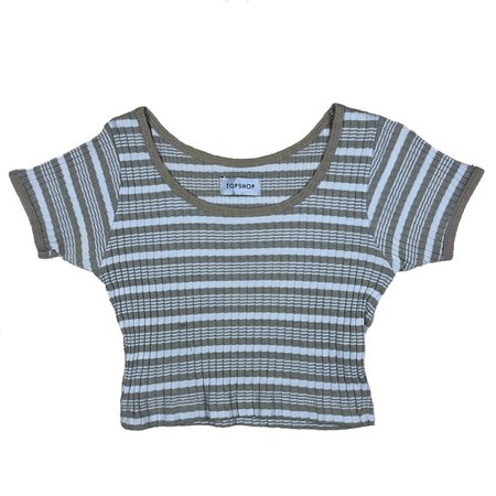 1990’s Striped Sweater Style Crop Top • Brand:... - Depop