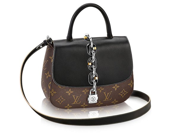 Louis Vuitton Monogram Calfskin Chain It Bag PM Noir Black