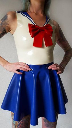 Sailor Moon inspired latex outfit