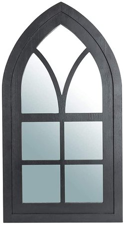Amazon.com: Glitzhome 40" H Cathedral Arched Windowpane Wall Mirror Window Frame, Black : Home & Kitchen