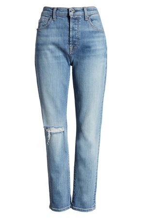 7 For All Mankind® Josefina High Waist Crop Boyfriend Jeans (East Village) | Nordstrom