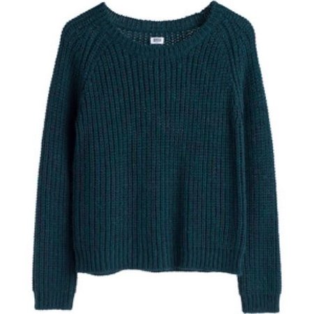 teal sweater