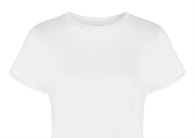 white short sleeve crop top t-shirt t shirt tee