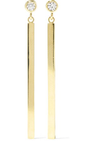 Jennifer Meyer | 18-karat gold diamond earrings | NET-A-PORTER.COM