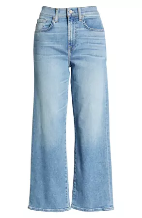 7 For All Mankind Alexa High Waist Crop Wide Leg Jeans | Nordstrom
