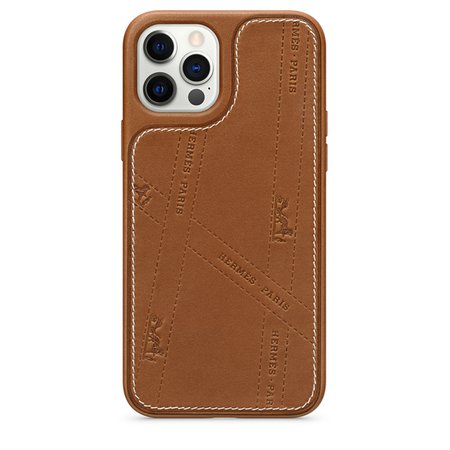 Coque en cuir Bolduc d’Hermès avec MagSafe pour iPhone 12|12 Pro - Apple (FR)
