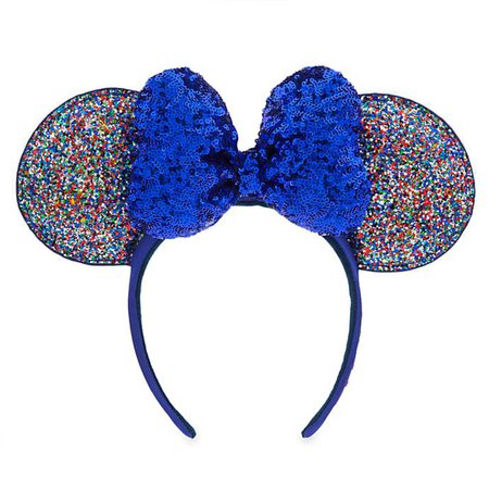 Minnie Mouse Ear Headband with Sequined Bow – Disney Parks 2020