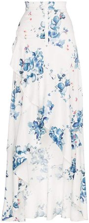 x Browns floral print maxi ruffle skirt