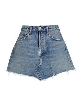 Shop AGOLDE Parker Denim Miniskirt | Saks Fifth Avenue