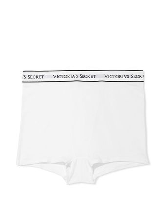 Logo Cotton High-Waist Boyshort Panty - Panties - Victoria's Secret
