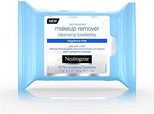 Neutrogena Makeup Remover Cleansing Towelettes, Fragrance Free, 25 ct
