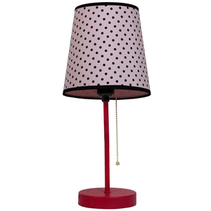 Limelights 15 in. Pink and Black Polka Dot Fun Prints Table Lamp for $12.40 available on URSTYLE.com