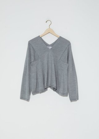 Oversized Knitted Cardigan — Grey – La Garçonne