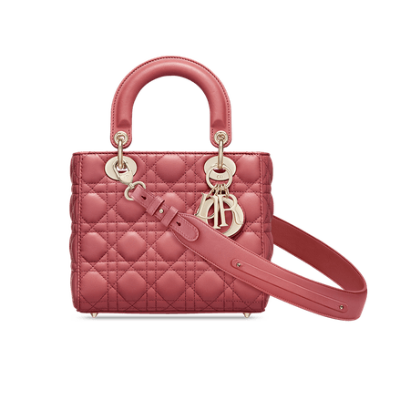 Bolso Lady Dior My ABCDior Piel de cordero con el motivo Cannage rosa - Bolsos - Moda Mujer | DIOR