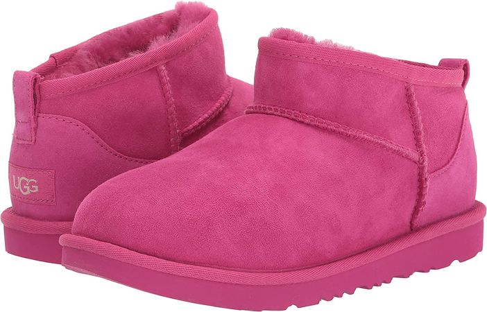 Amazon.com | UGG Girls Kids' Classic Ultra Mini Fashion Boot, Chestnut, 5 Big | Boots