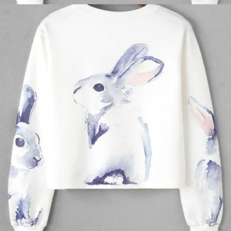 Watercolor Bunny Sweatshirt