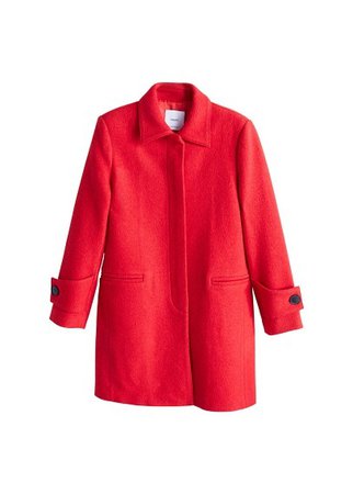 MANGO Structured wool coat