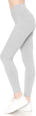 Leggings Depot Cotton Women's Premium Quality Ultra Soft Solid Leggings at Amazon Women’s Clothing store