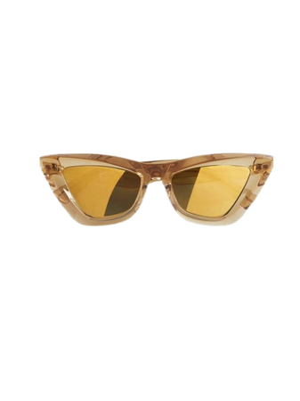 gold Bottega Veneta sunglasses accessories