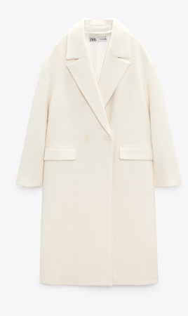 Zara cream coat