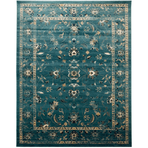 teal blue green rug