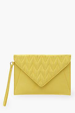 Jo Quilted Flap Wristlet Clutch
