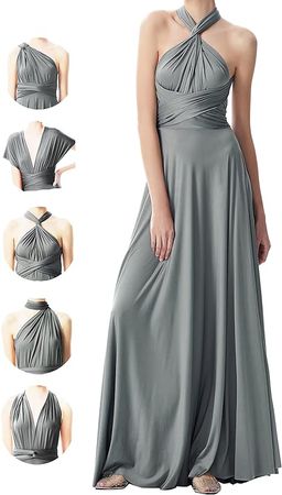 Amazon.com: Infinity Dresses for Bridesmaids,Wedding Guest Dresses for Women,Plus Size Wrap Dress Long Maxi Convertible Multiway Dresses : Clothing, Shoes & Jewelry