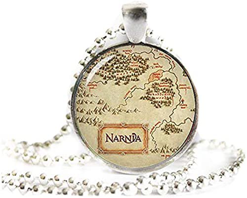 A little little love Narnia Map Pendant Necklace， Narnia Jewelry ，Narnia Necklace， | Amazon.com