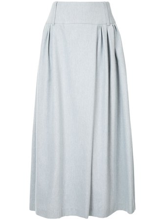 Natasha Zinko Pleated Midi Skirt | Farfetch.com