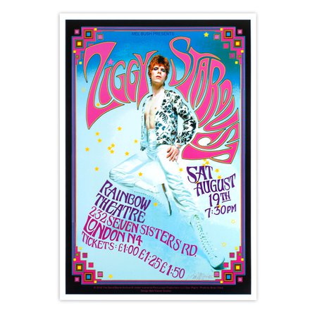 Bowie Ziggy Stardust Rainbow Theatre Poster | Shop the David Bowie Official Store