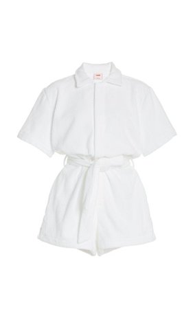 Il Pareo Dyed Cotton-Terry Playsuit By Terry | Moda Operandi