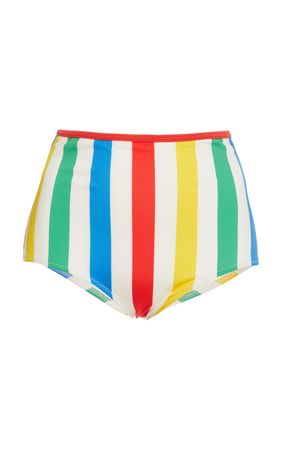 Brigitte Striped High Waist Bikini Bottom by Solid & Striped