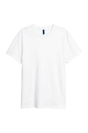 Round-necked T-shirt - White - Men | H&M US