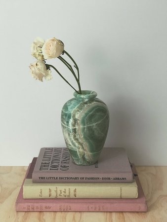 Marbled green Onyx vase marble vase natural decor | Etsy