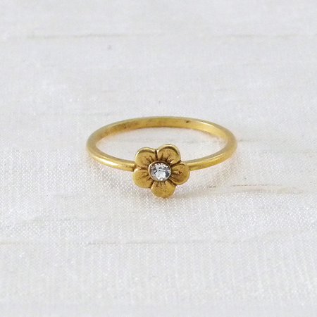 gold flower ring - Google Search