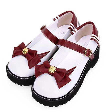 Japanese Lolita Sailor Bow Star Shoes– SYNDROME - Cute Kawaii Harajuku Street Fashion Store