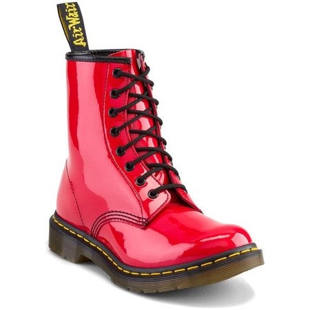 Red Doc Marten Boots