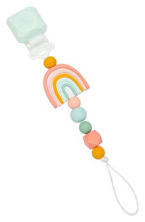 Loulou Lollipop Darling Rainbow Teething Toy & Holder (Baby) | Nordstrom