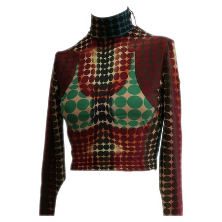 1995AW Jean Paul Gaultier Mad Max Mesh Top For Sale at 1stDibs