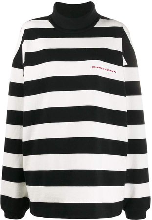 Chynatown oversized striped sweatshirt